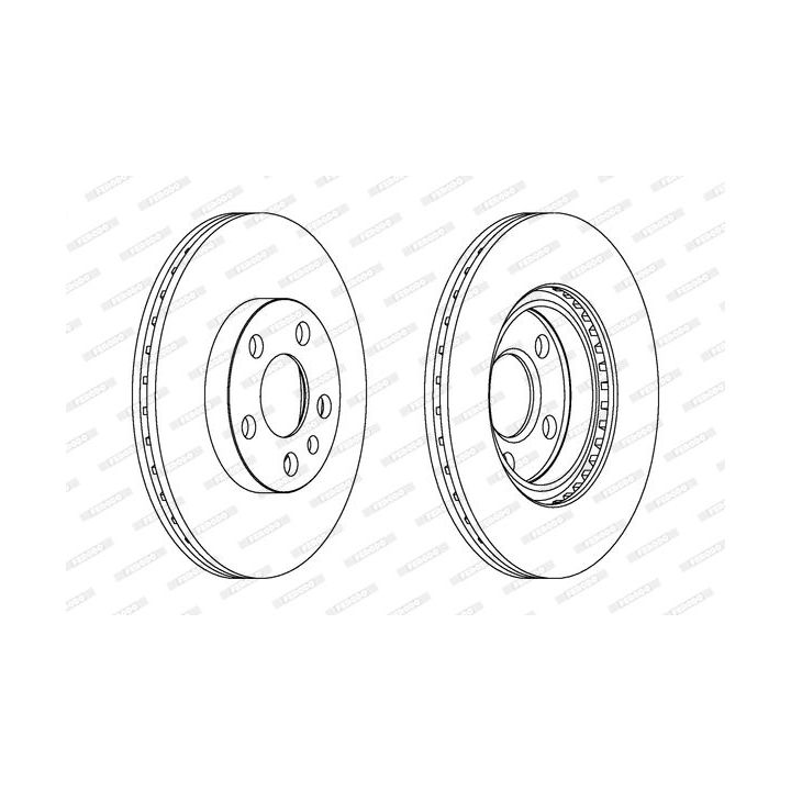 Stabdžių diskas FERODO DDF842C
