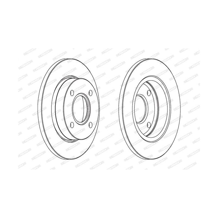 Stabdžių diskas FERODO DDF845