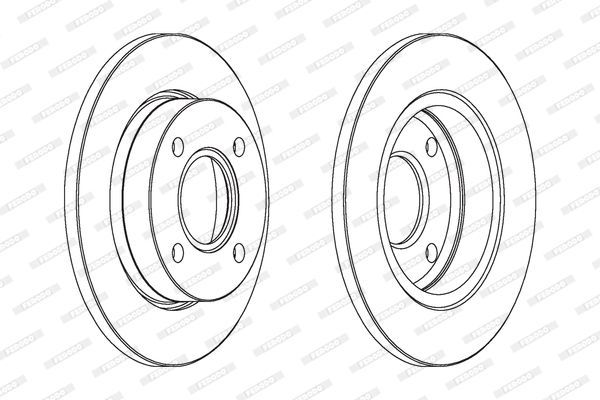 Stabdžių diskas FERODO DDF845C