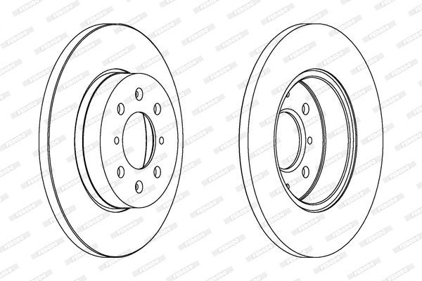 Stabdžių diskas FERODO DDF872