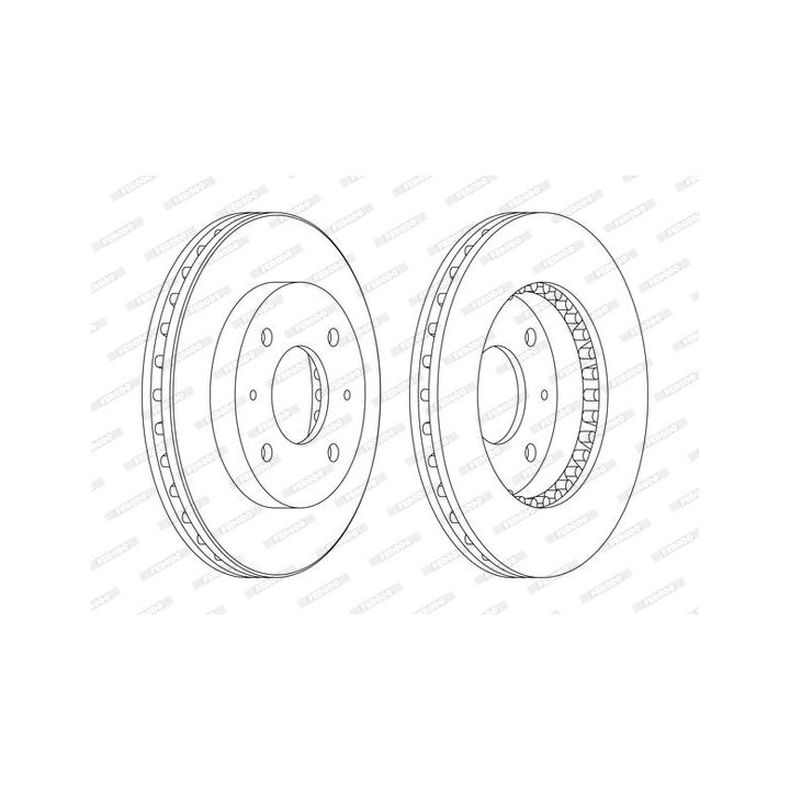 Stabdžių diskas FERODO DDF885C
