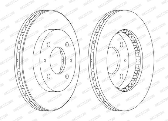 Stabdžių diskas FERODO DDF885C
