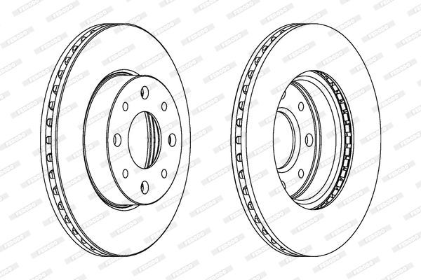 Stabdžių diskas FERODO DDF888
