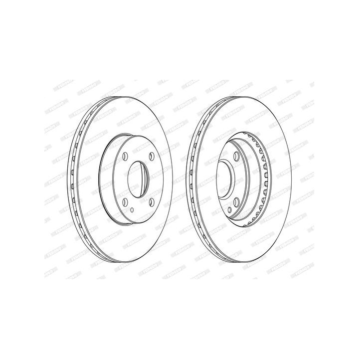 Stabdžių diskas FERODO DDF975C