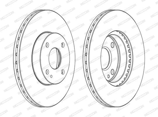 Stabdžių diskas FERODO DDF975C