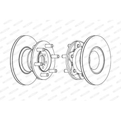 Stabdžių diskas FERODO FCR104A