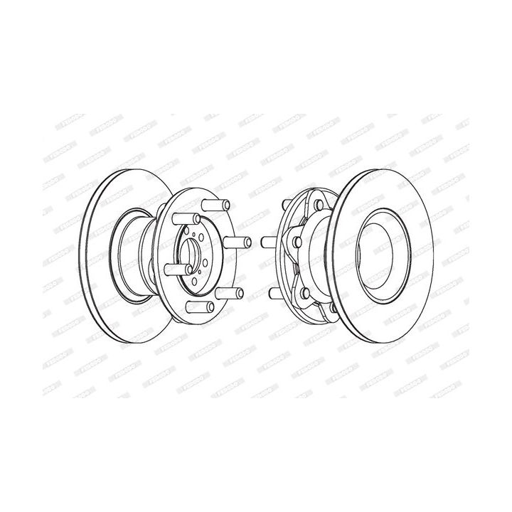 Stabdžių diskas FERODO FCR104A