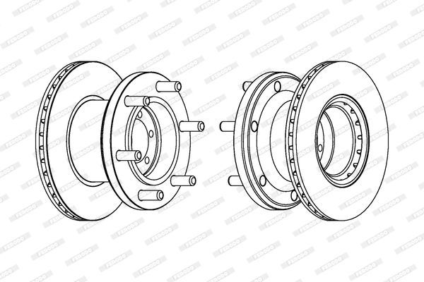 Stabdžių diskas FERODO FCR133A