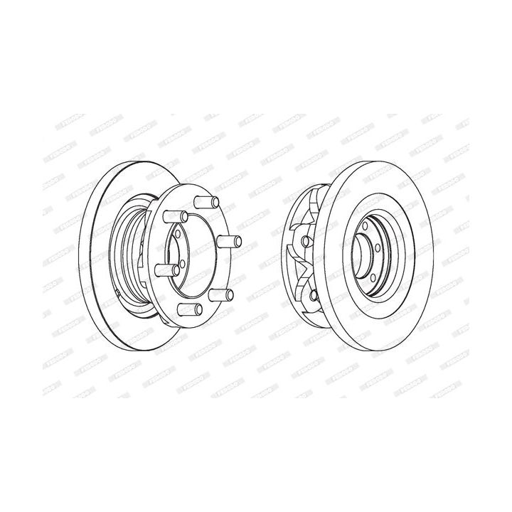 Stabdžių diskas FERODO FCR139A
