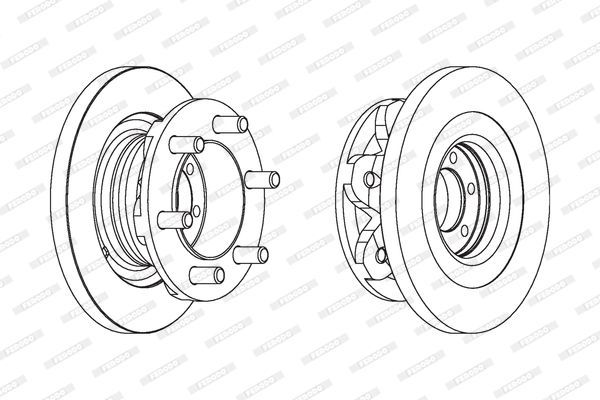 Stabdžių diskas FERODO FCR139A