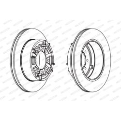 Stabdžių diskas FERODO FCR140A