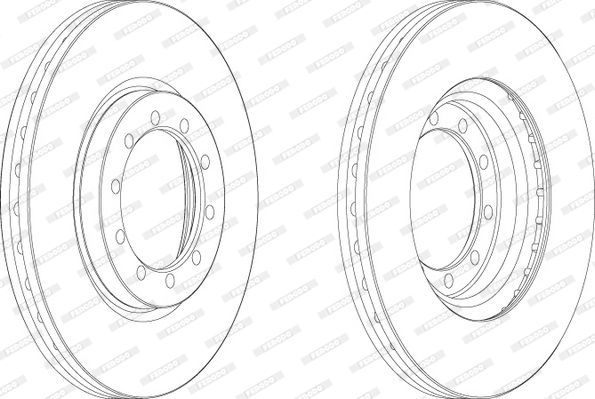 Stabdžių diskas FERODO FCR182A