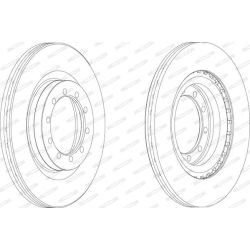 Stabdžių diskas FERODO FCR183A