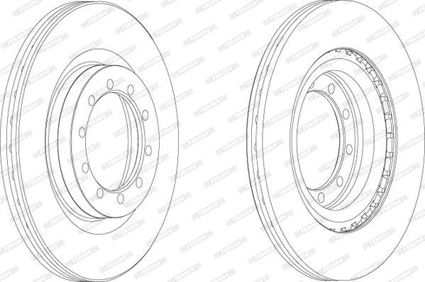 Stabdžių diskas FERODO FCR183A