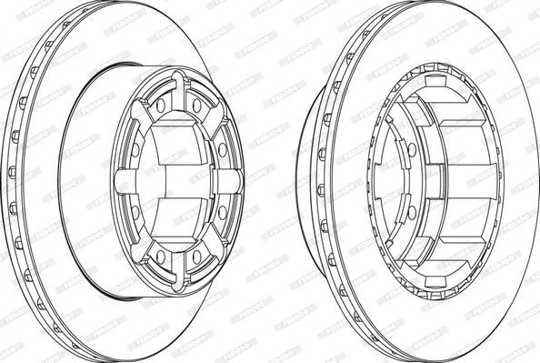 Stabdžių diskas FERODO FCR184A