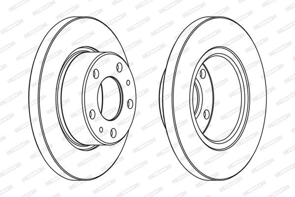 Stabdžių diskas FERODO FCR194A
