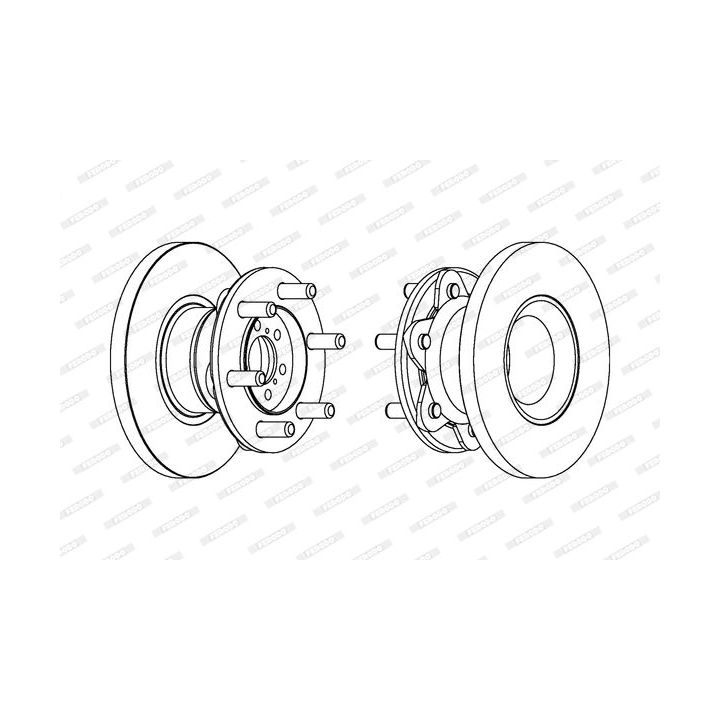 Stabdžių diskas FERODO FCR234A