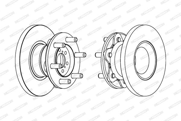 Stabdžių diskas FERODO FCR234A