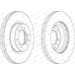 Stabdžių diskas FERODO FCR235A