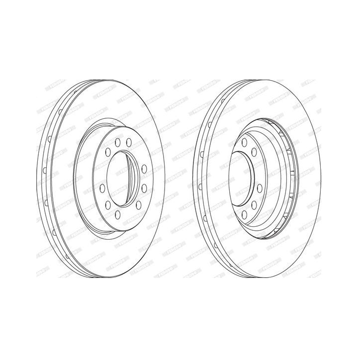 Stabdžių diskas FERODO FCR235A