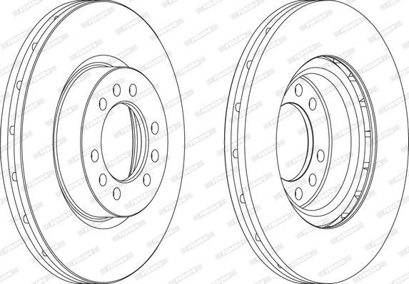 Stabdžių diskas FERODO FCR235A