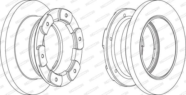 Stabdžių diskas FERODO FCR236A
