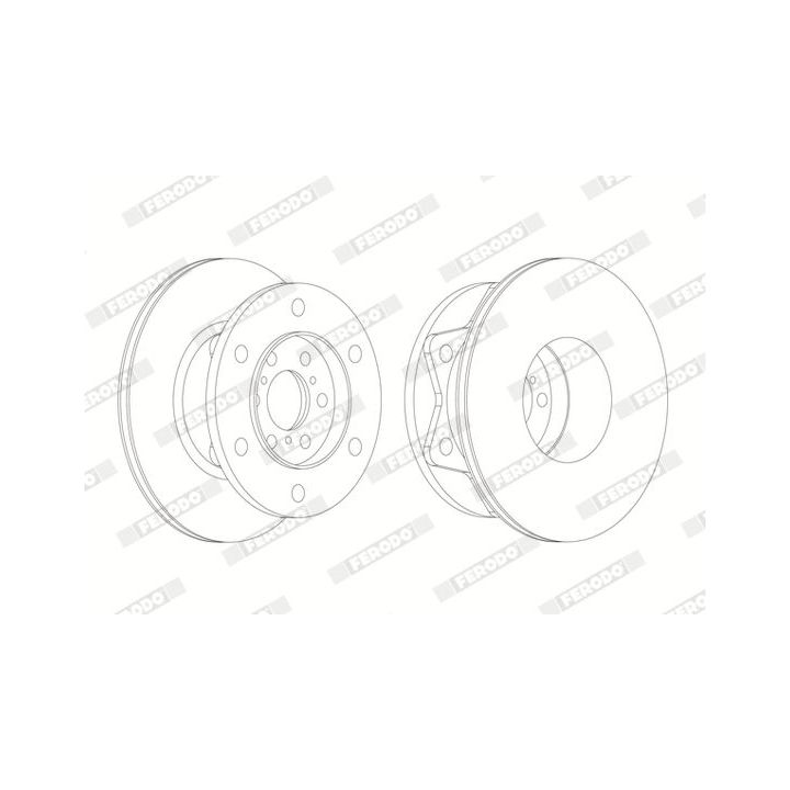 Stabdžių diskas FERODO FCR274A