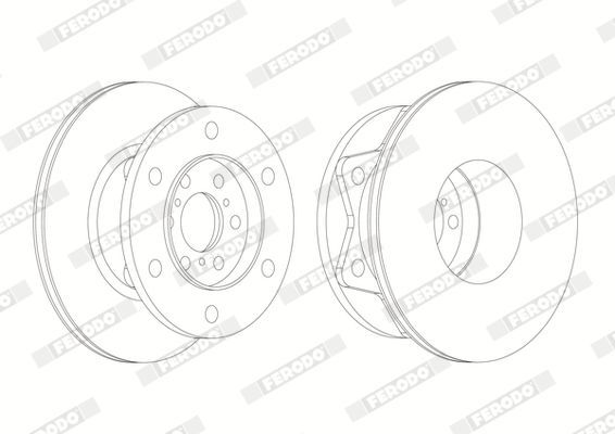 Stabdžių diskas FERODO FCR274A