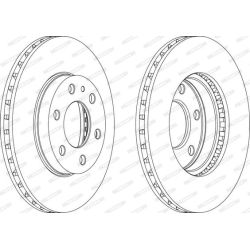 Stabdžių diskas FERODO FCR314A