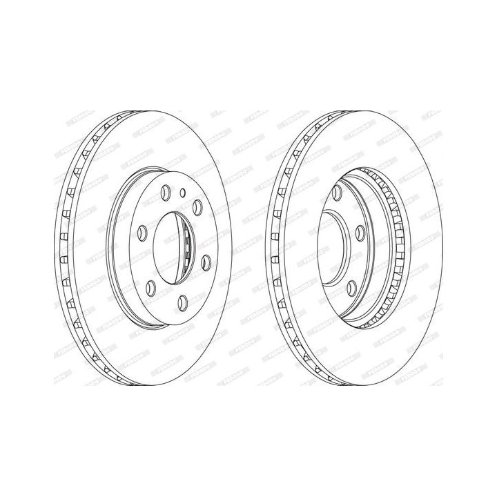 Stabdžių diskas FERODO FCR314A