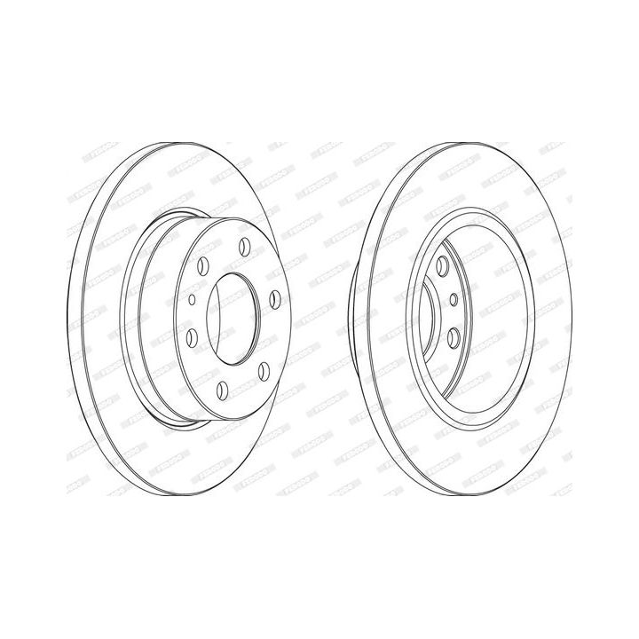 Stabdžių diskas FERODO FCR315A