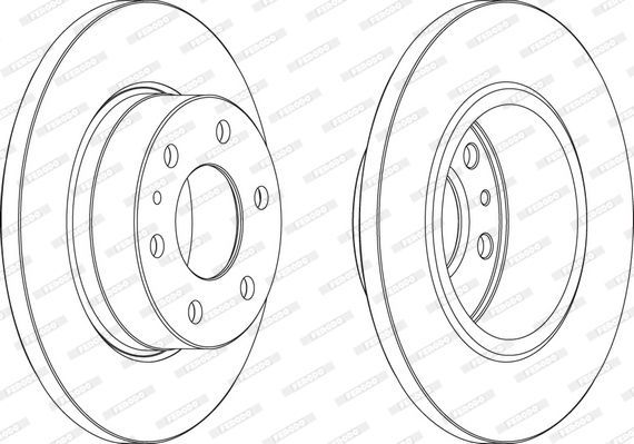 Stabdžių diskas FERODO FCR315A