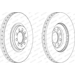 Stabdžių diskas FERODO FCR317A