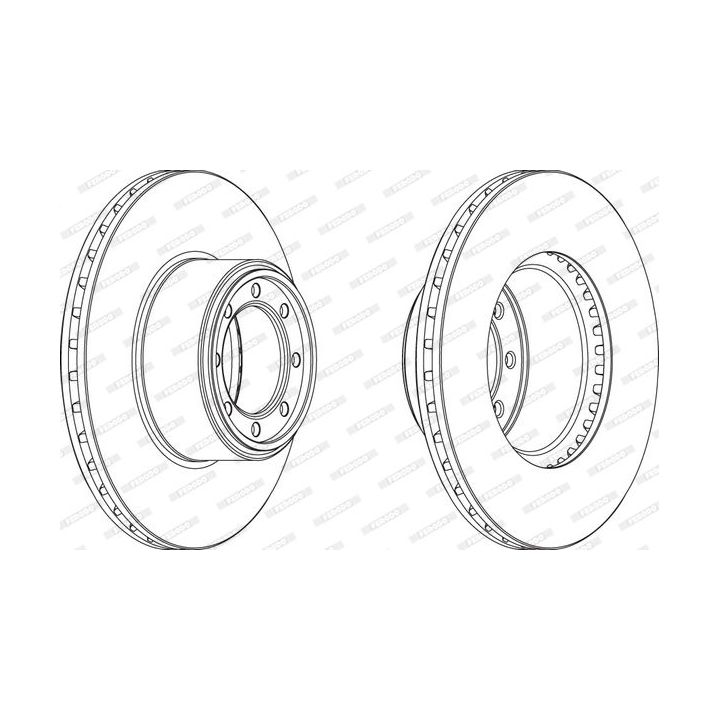 Stabdžių diskas FERODO FCR320A