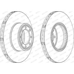 Stabdžių diskas FERODO FCR321A
