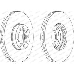 Stabdžių diskas FERODO FCR329A