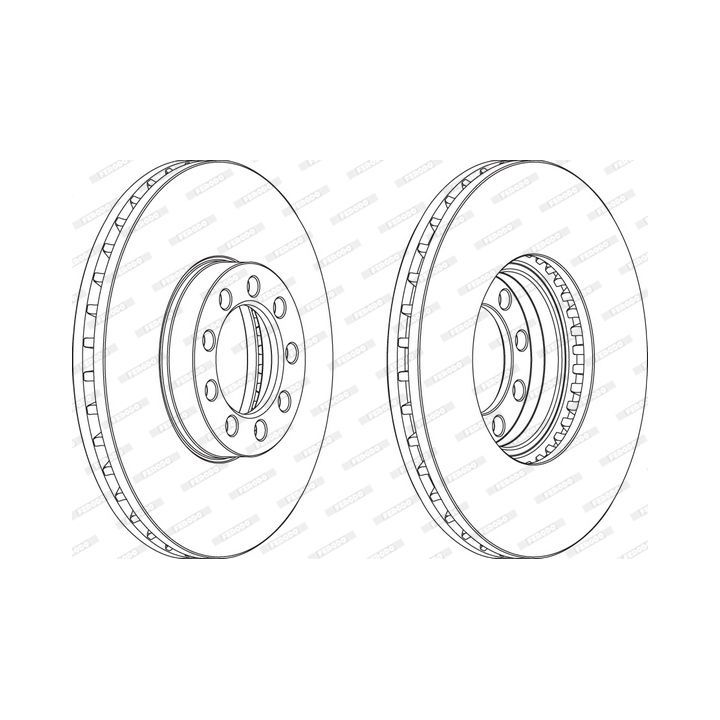 Stabdžių diskas FERODO FCR329A
