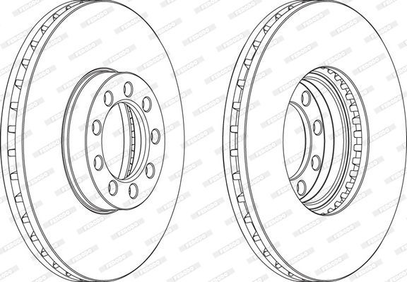 Stabdžių diskas FERODO FCR329A