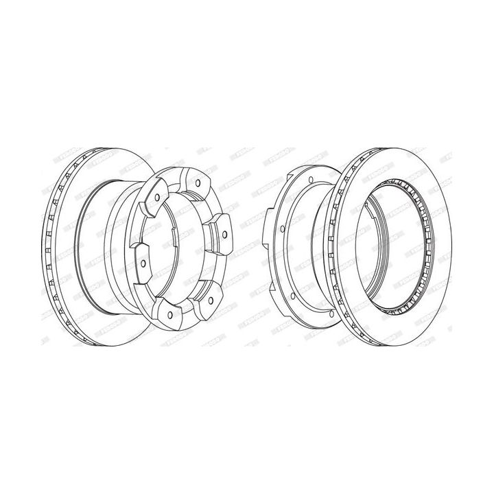 Stabdžių diskas FERODO FCR332A