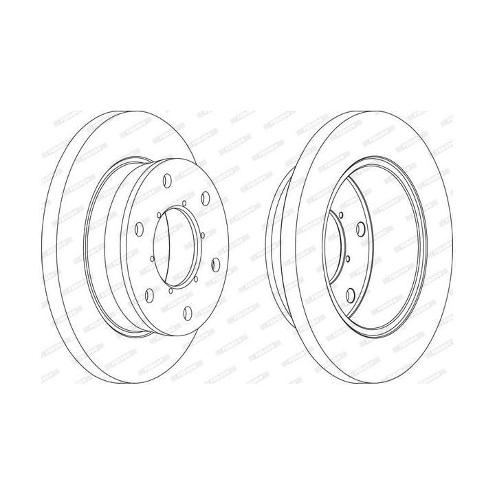 Stabdžių diskas FERODO FCR343A
