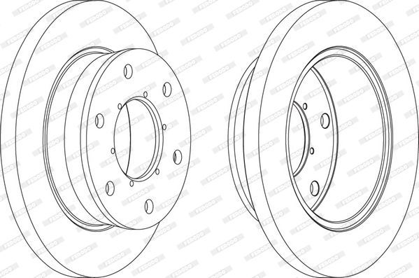 Stabdžių diskas FERODO FCR343A