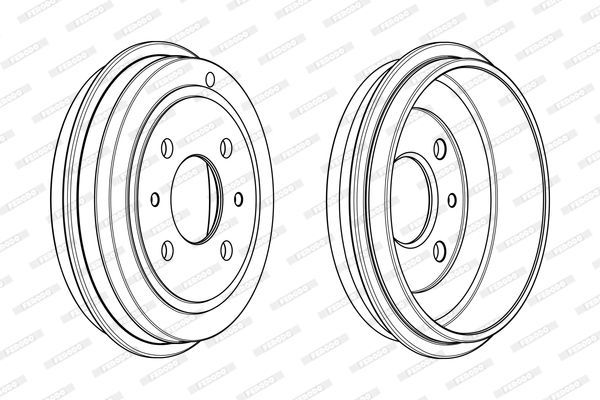 Stabdžių būgnas FERODO FDR329005