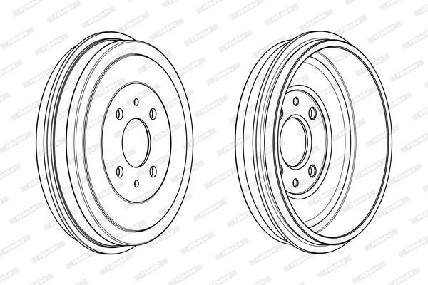 Stabdžių būgnas FERODO FDR329006