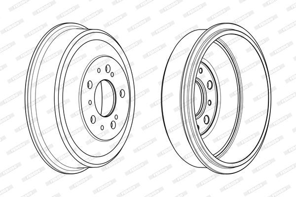 Stabdžių būgnas FERODO FDR329008