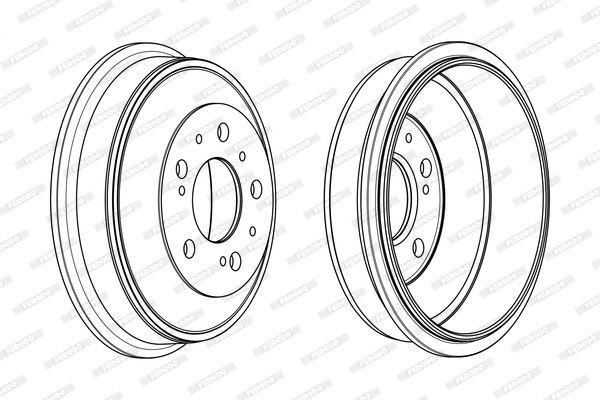 Stabdžių būgnas FERODO FDR329011
