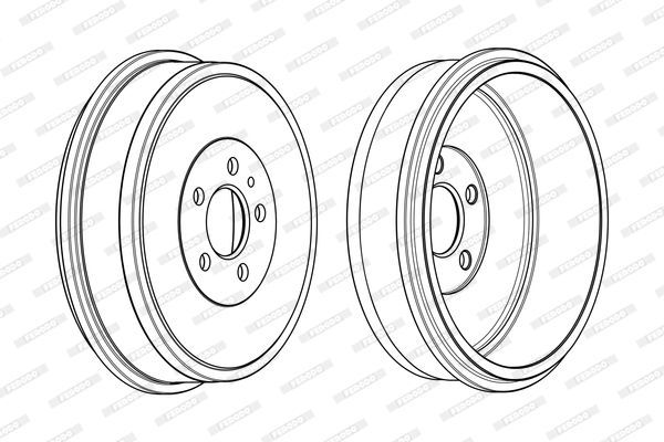 Stabdžių būgnas FERODO FDR329012