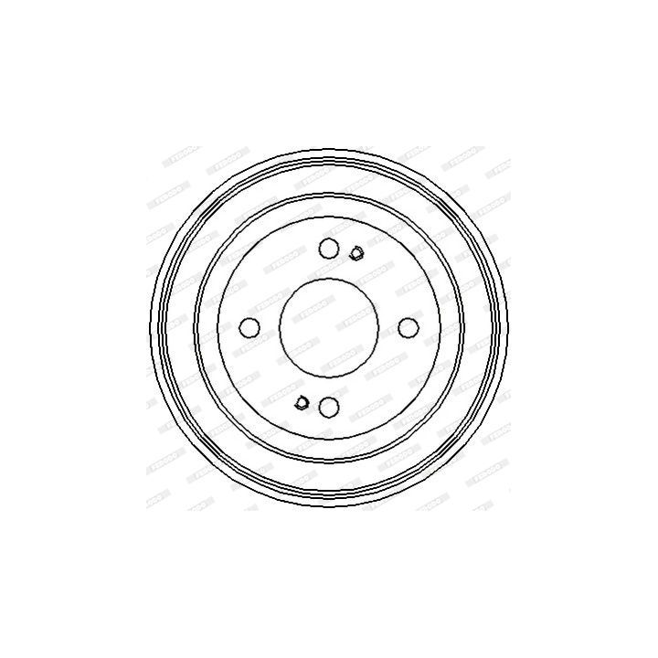 Stabdžių būgnas FERODO FDR329060