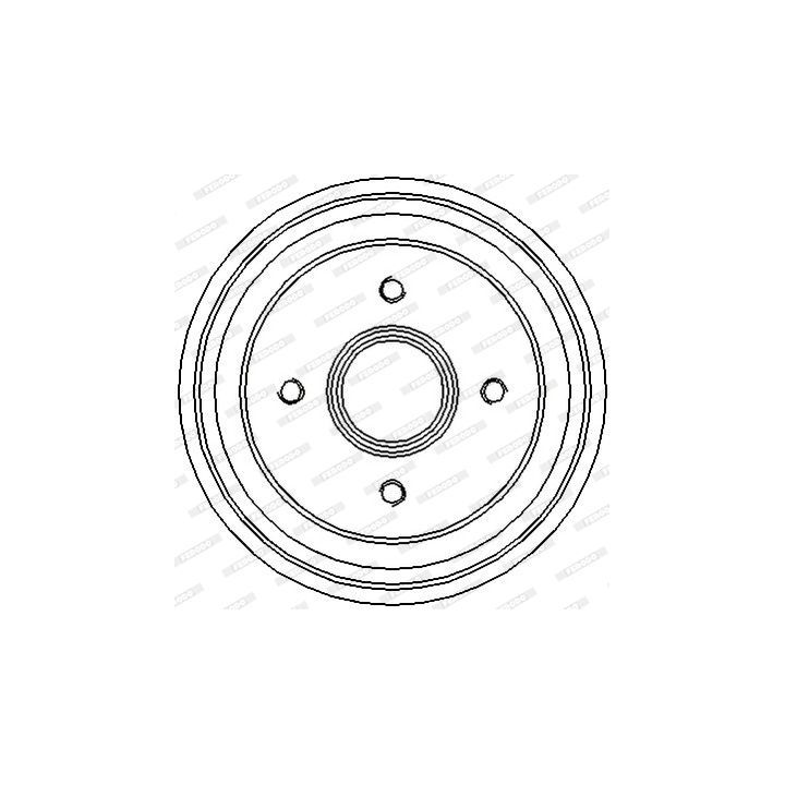 Stabdžių būgnas FERODO FDR329106