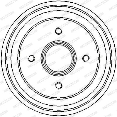 Stabdžių būgnas FERODO FDR329106