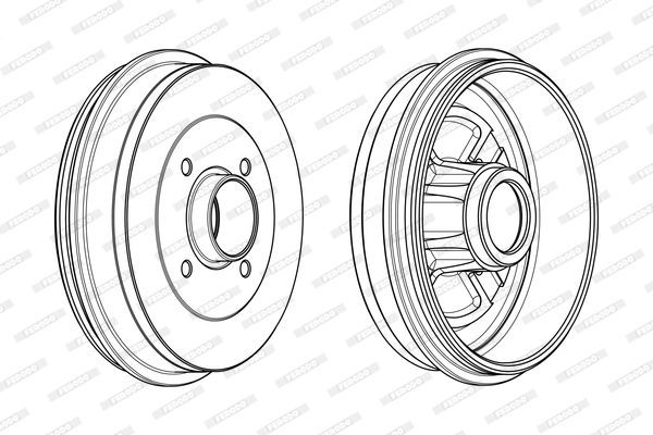 Stabdžių būgnas FERODO FDR329114